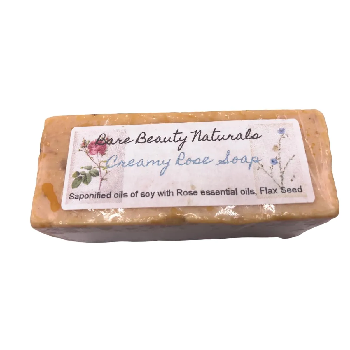 100% Natural Creamy Rose Soap // Stretch Mark, Acne, Pregnancy // Free soap preservation bag // Plant-Based (Newyork cut 17-18.9 oz, Hi-Exfol Bath)