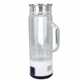 1000-1500 Ppb Hydrogen Water Bottle, High Borosilicate Glass Hydrogen Rich Water Generator for Home Use, Thicker and Wider