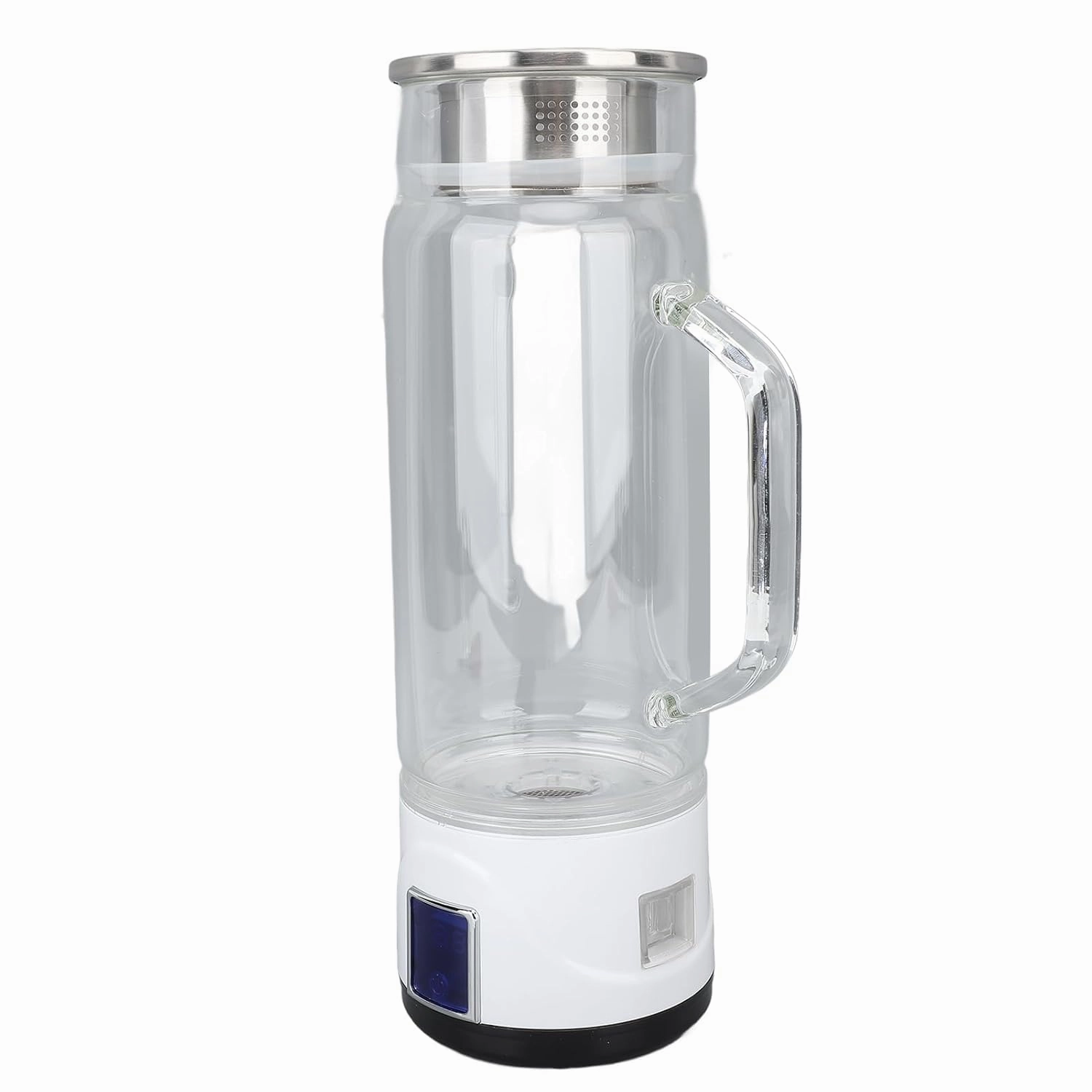 1000-1500 Ppb Hydrogen Water Bottle, High Borosilicate Glass Hydrogen Rich Water Generator for Home Use, Thicker and Wider