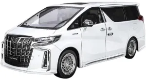 1/18 for Alphard MPV Alloy Die-Casting Commercial Vehicle Model(White)