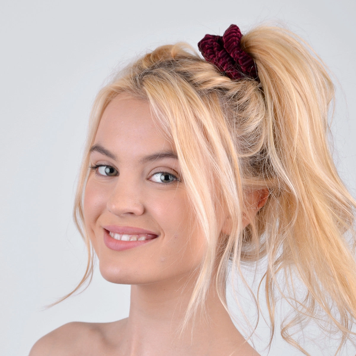 12pc Solid Velvety Scrunchie Hair Ties