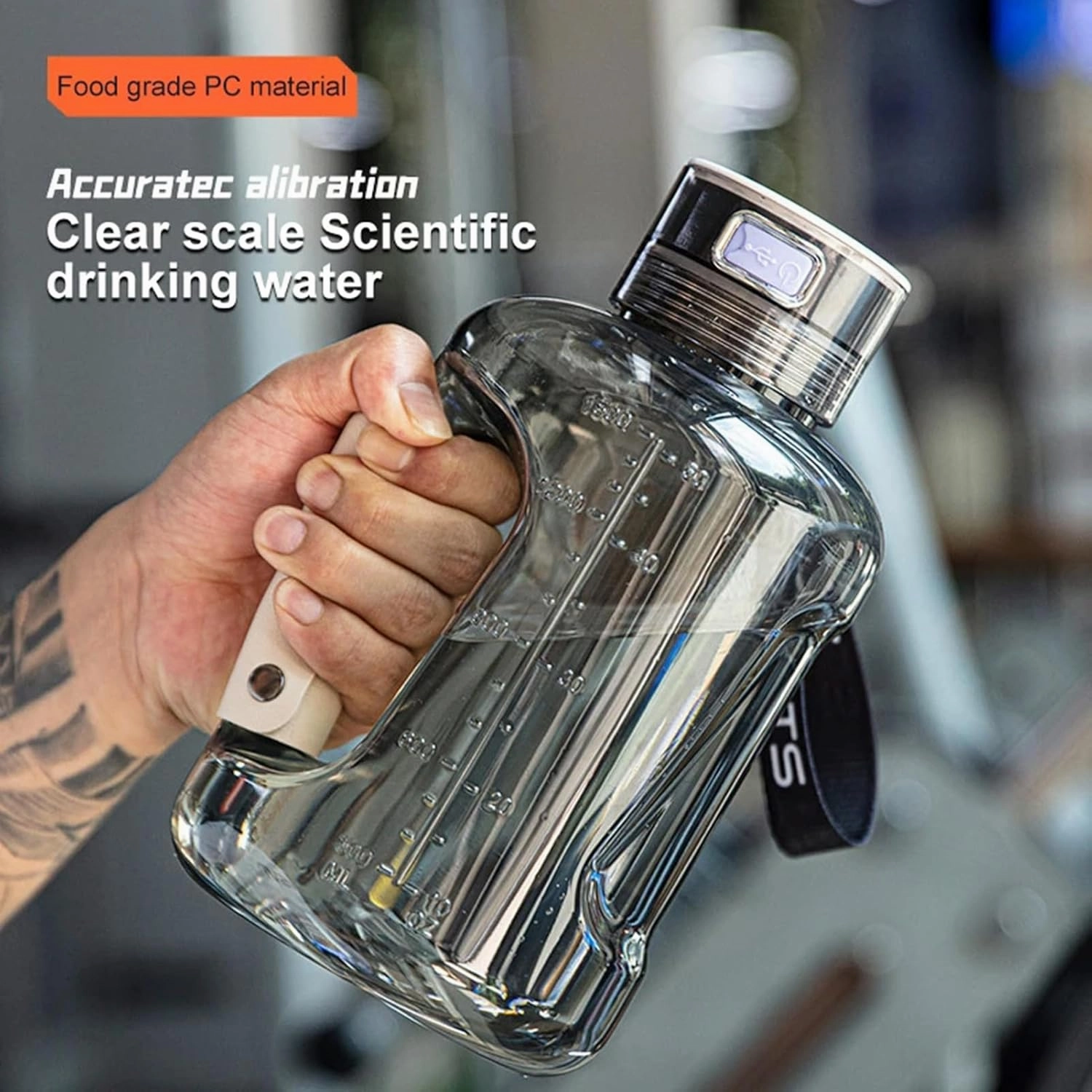 1500ml Hydrogen Rich Water Generator, Alkaline Energy Bottle, Anion Water Ionizer, USB H2 Healthy Smart Cup, for Office, Travel, Exercise, Gift for Love