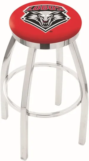 25" L8C2C - Chrome New Mexico Swivel Bar Stool with Accent Ring by Holland Bar Stool Company