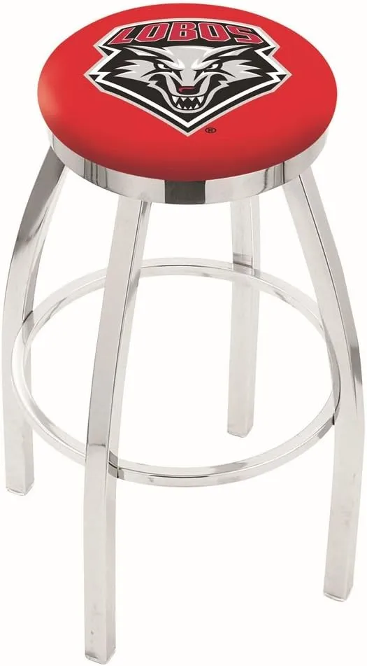 25" L8C2C - Chrome New Mexico Swivel Bar Stool with Accent Ring by Holland Bar Stool Company