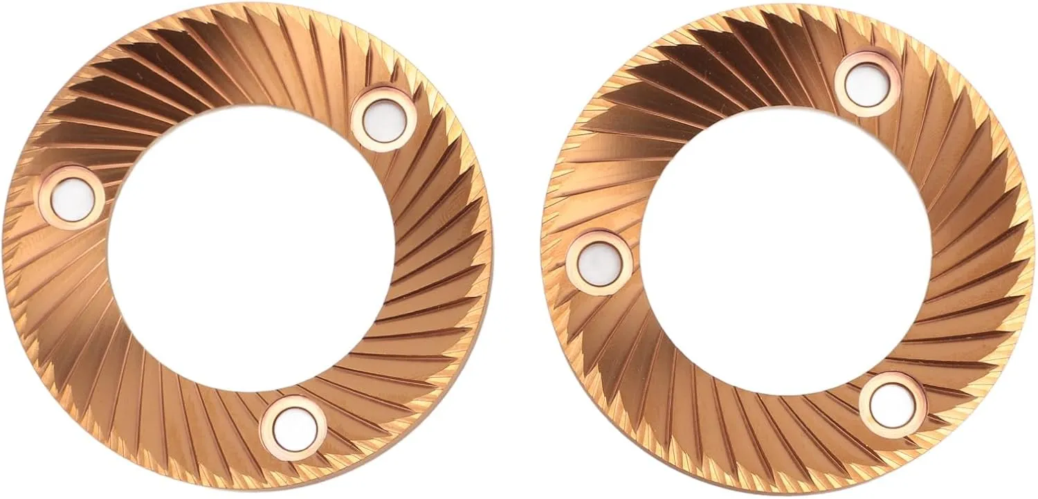 2PCS Coffee Grinder Flat Burr 64mm Plated Multi Purpose Flat Burr Compatible With DF64 DF64P DF64E DF64V Ceado E5P E6P E37J Mazzer Super Jolly Mini E Anfim Caima