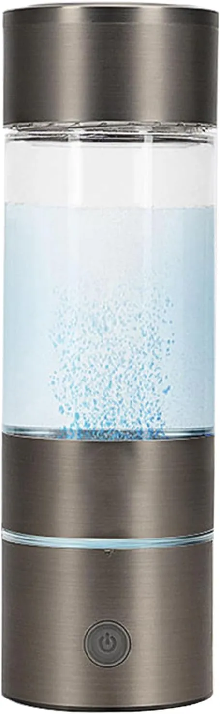 370ml Hydrogen Water Bottle Generator, Portable Hydrogen Rich Water Cup, Up to 2000-2500 PPB, Hydrogen Water Ionizer Machine with PEM Technology, Health Cup