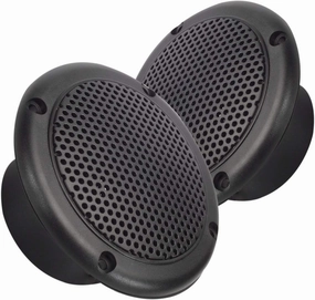 3” Water Resistant Speakers Dual Cone 50 Watts for Marine, RVs, & Hot Tubs Grills Included - Pair