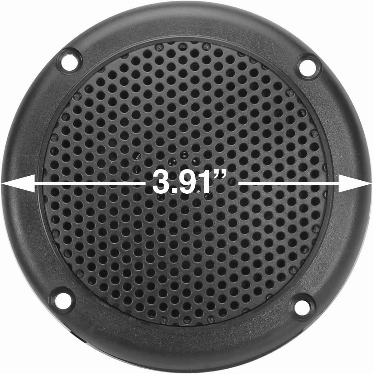 3” Water Resistant Speakers Dual Cone 50 Watts for Marine, RVs, & Hot Tubs Grills Included - Pair
