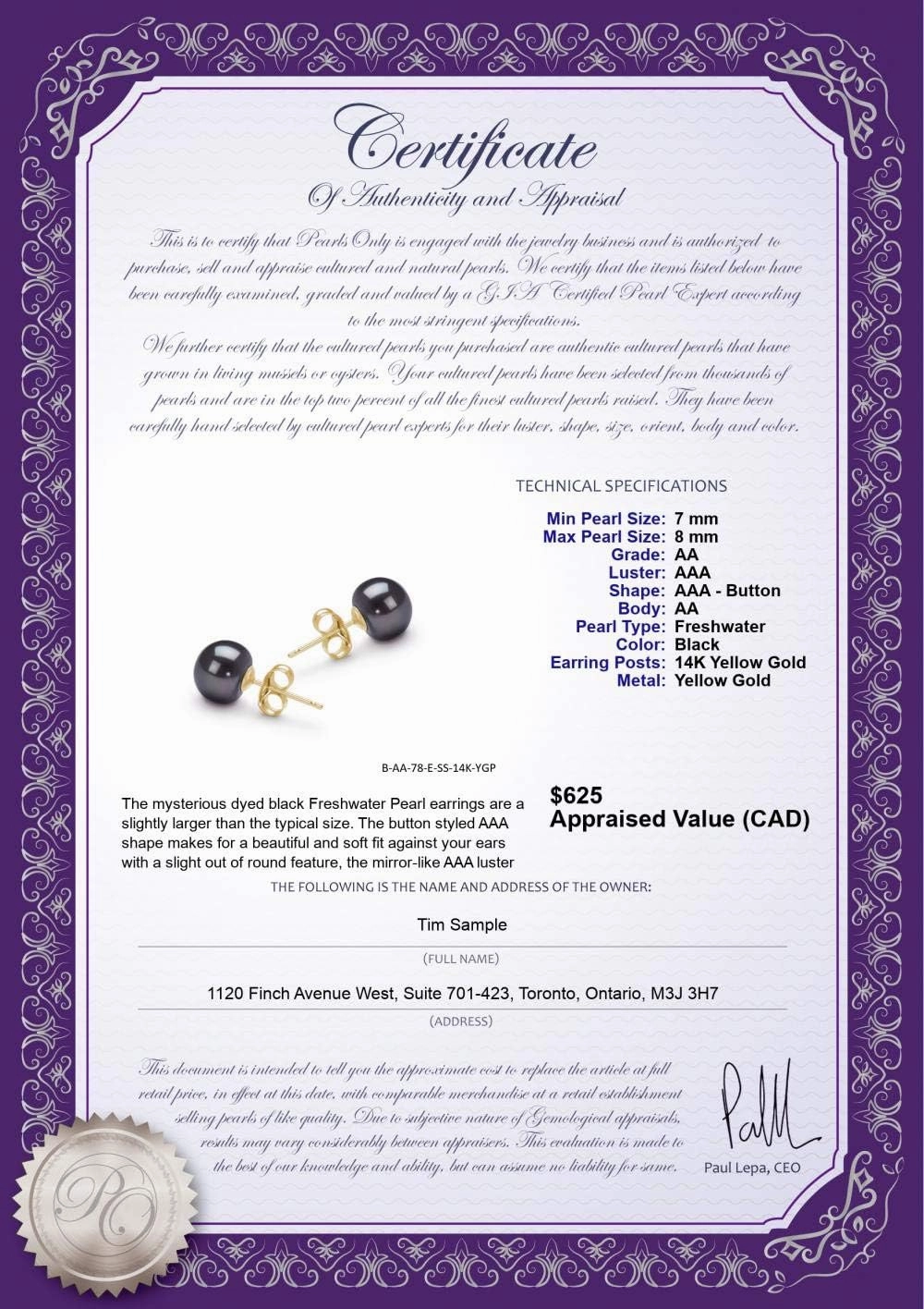6-7mm AA Quality Freshwater 925 Sterling Silver Cultured Pearl Earring Pair For Women