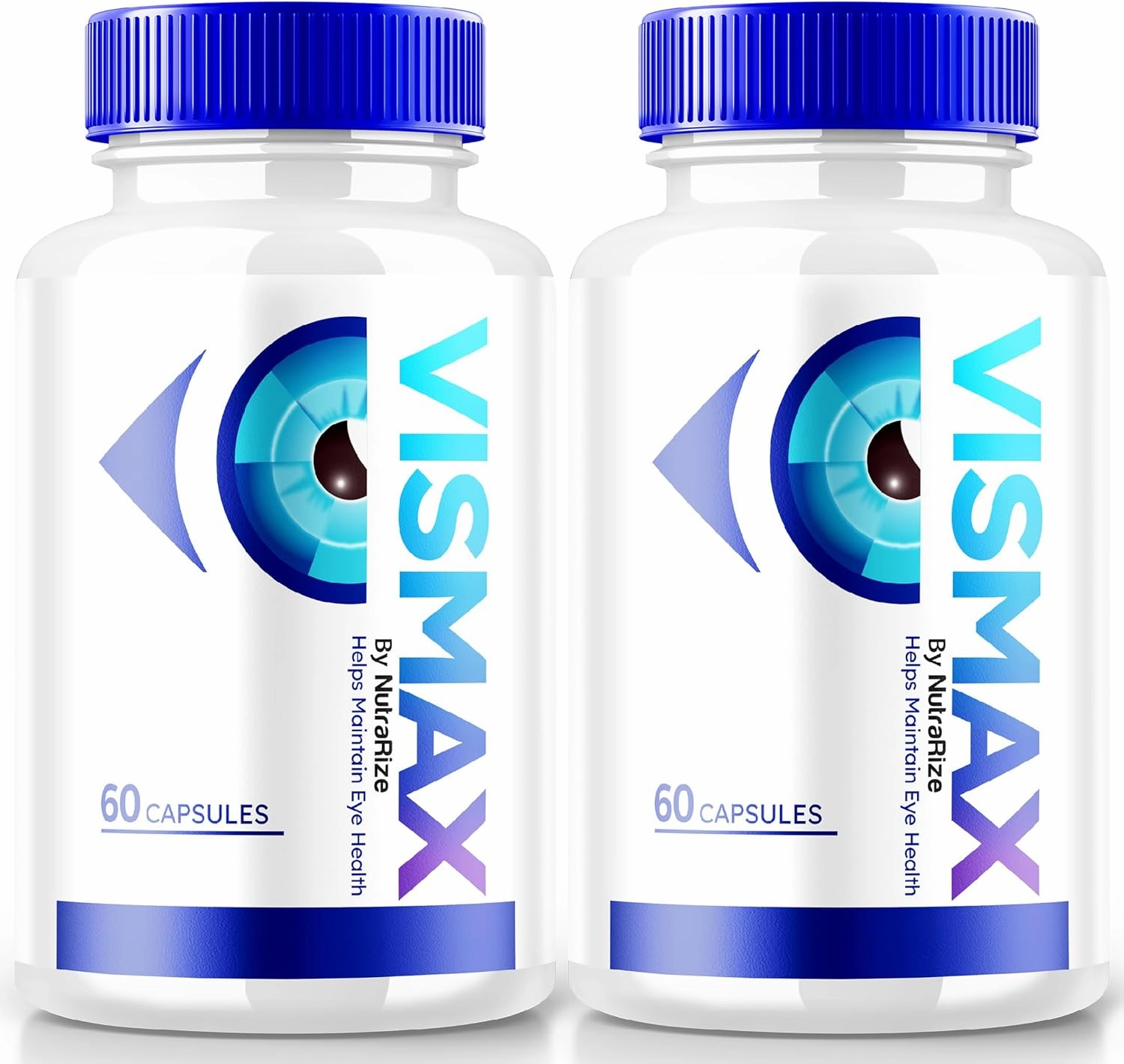 (2 Pack) VisMax Pills - Official Formula to Revive Eye Health, VisiMax Eye Vitamins, All Natural Herbal Supplement to Improve and Protect Eyesight, Vis Max Vision Support Reviews (120 Capsules)