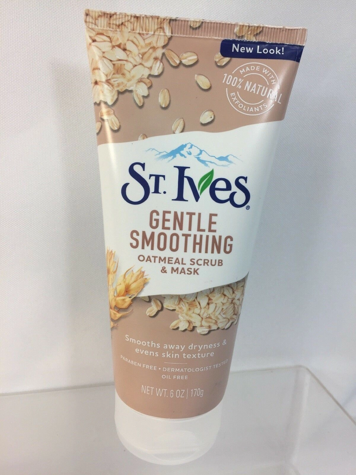 (6) St. Ives Gentle Smoothing Oatmeal Scrub & Mask Face Body Wash 6oz