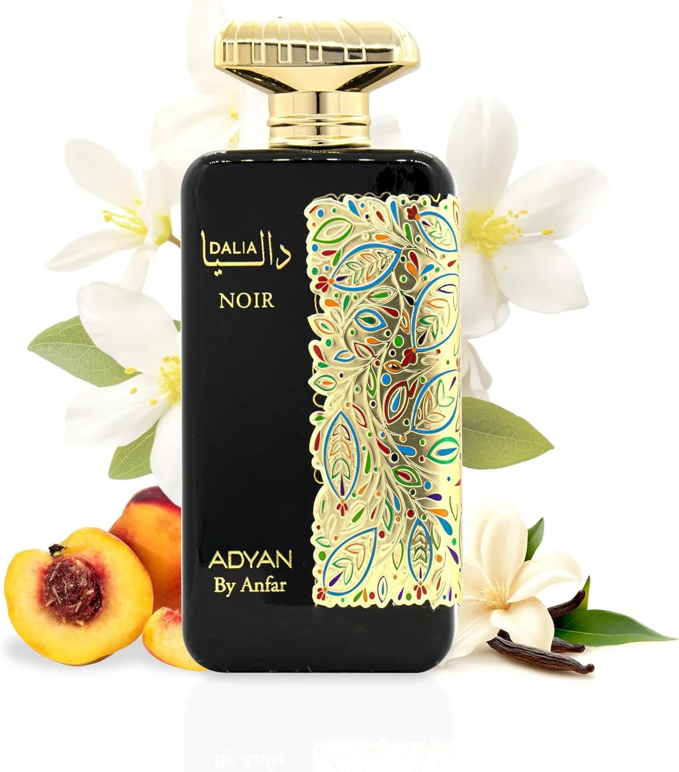 Adyan Dalia Noir Extrait de Parfum for Women - Original Fragrance From Dubai - With Top notes of peach and mandarin orange