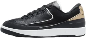 Air Jordan 2 Retro Low Black/Varsity Red Women's Shoes (DX4401-001, Black/Metallic Gold/Off White/Varsity Red) Size 7.5