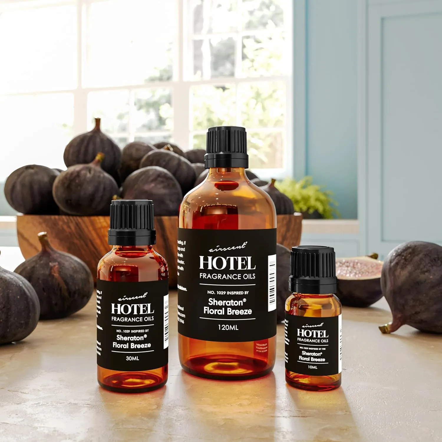 AirScent Hotel Diffuser Oil Inspired by The Sheraton Hotel's Floral Breeze Scent - Fragrance Oil for Ultrasonic and Waterless Diffusers and Crafting - 120 mL, 4 fl oz Glass Bottle with Dropper