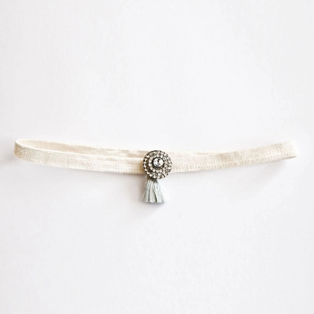 Alice blue deco garter