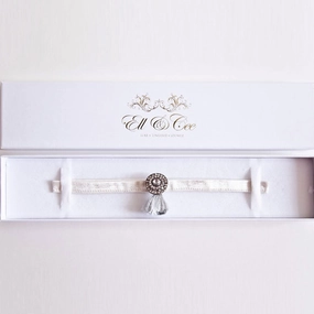 Alice blue deco garter
