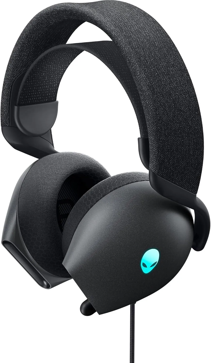 Alienware AW520H Wired Gaming Headset - Dolby Atmos, Unidirectional, AlienFX 16.8 Million RGB Colors, Microphone Mute, Volume On-headset Controls, 40mm Hi-Res Certified - Dark Side of the Moon