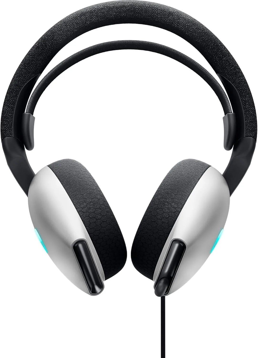 Alienware AW520H Wired Gaming Headset - Dolby Atmos, Unidirectional, AlienFX 16.8 Million RGB Colors, Microphone Mute, Volume On-headset Controls, 40mm Hi-Res Certified - Lunar Light