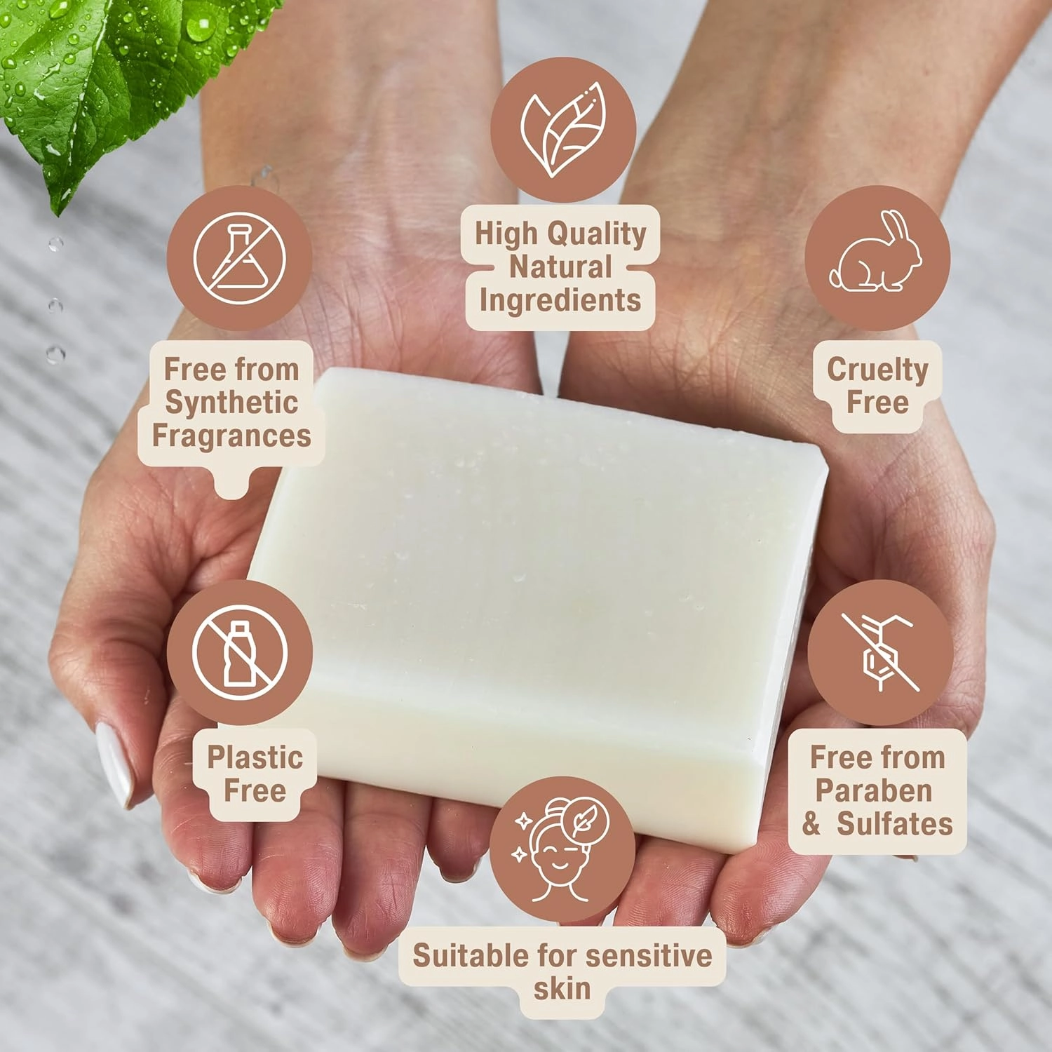 All Natural Rosemary Soap | Natural Soap for Women and Men for Body, Face, and Hands | Handmade Soap | Coconut & Almond Oils with Shea Butter Rosemary (Pack of 4)