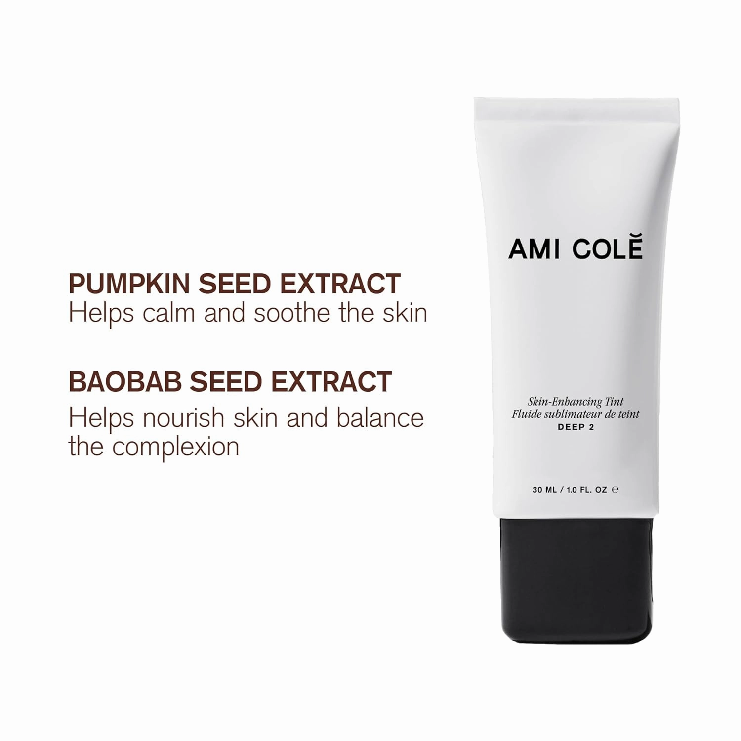 Ami Colé Skin-Enhancing Tinted Moisturizer (Rich 2 - rich with yellow undertones), 1 oz