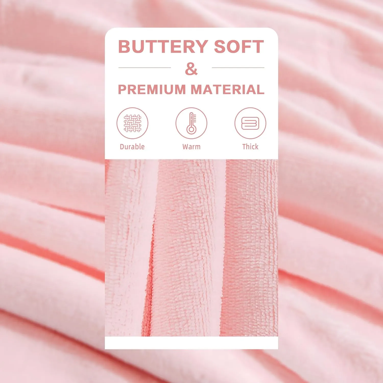 Andency Pink Sherpa Fleece Twin Blanket for Couch - Girls Valentine Gift Soft Warm Thick Blankets Twin Size for Winter, Plush Reversible Throw Blanket for Bed Sofa, 60x80 Inches