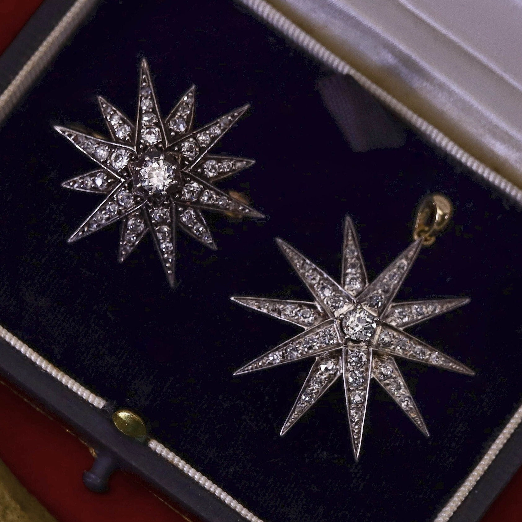 Antique Diamond Star Conversion Pendant