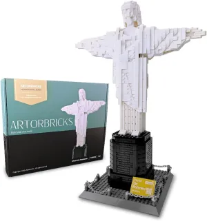 ArtorBricks Architectural Christ The Redeemer Large Collection Building Set Model Kit and Gift for Adults (973 Pieces)