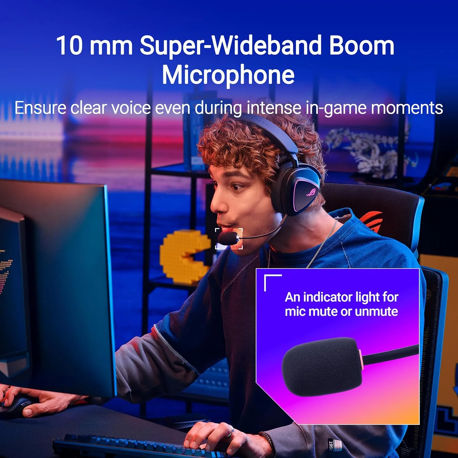 ASUS ROG Delta II Wireless Gaming Headset (BT, ROG SpeedNova 2.4GHz, 3.5mm, 50mm Titanium-Plated Drivers, 10mm Super-Wideband Mic, 110HR Battery, DualFlow Audio, for PC, Switch, PS5, Xbox)- Black
