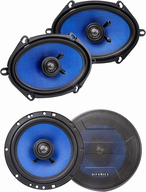 Audiosavings Bundle: Pair Hifonics HCC5768CX 5x7/6x8 125 Watt 2-Way Coaxial Car Stereo Speakers Bundle with Pair Hifonics HCC65CX 6.5" 150 Watt 2-Way Coaxial Car Audio Speakers (2 Items)