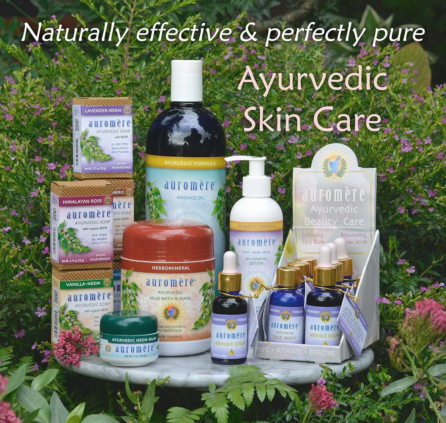 Auromere Ayurvedic Bar Soap, Vanilla Neem - Eco Friendly, Handmade, Vegan, Cruelty Free, Natural, Non GMO (2.75 oz), 5 pack