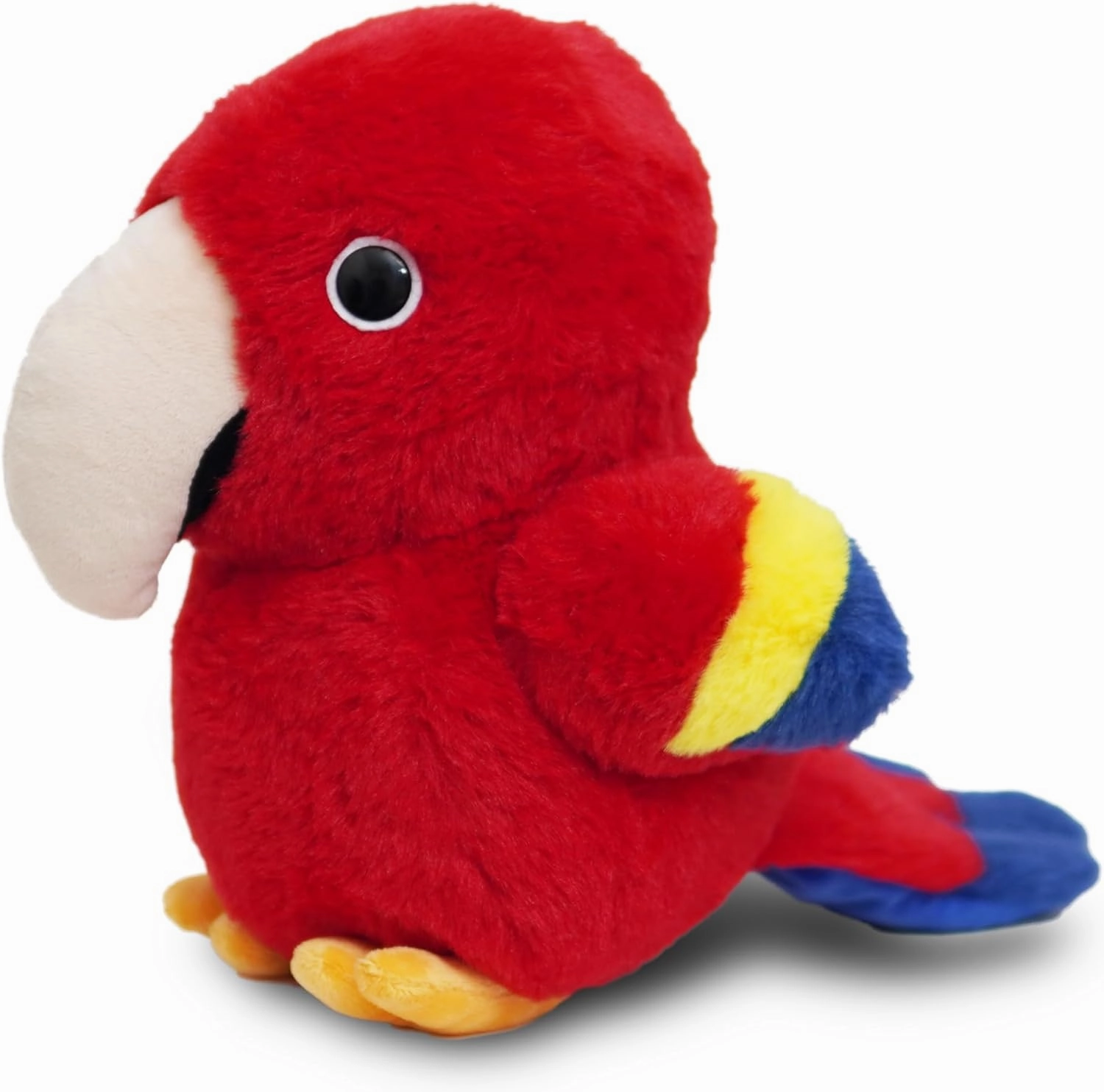 Avocatt Red Parrot Plushie Toy - 10 Inches Stuffed Animal Plush - Plushy and Squishy Macaw with Soft Fabric and Stuffing - Cute Toy Gift for Boys and Girls