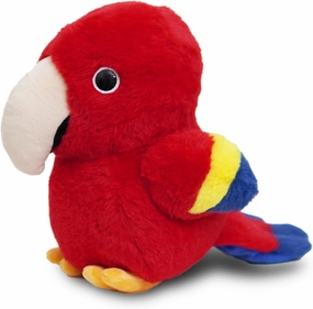 Avocatt Red Parrot Plushie Toy - 10 Inches Stuffed Animal Plush - Plushy and Squishy Macaw with Soft Fabric and Stuffing - Cute Toy Gift for Boys and Girls