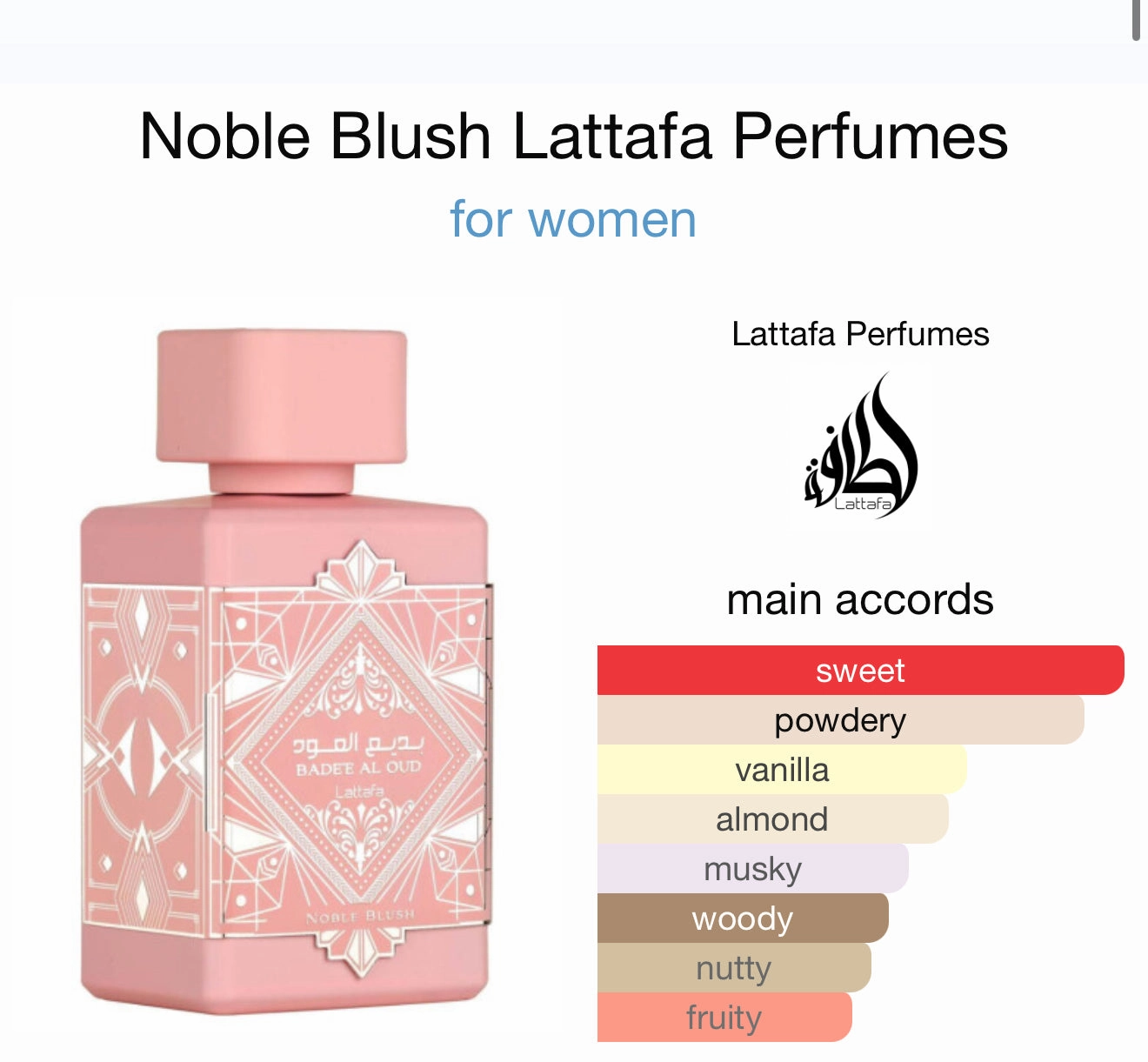 Badee Al Oud Noble Blush EDP 100ml