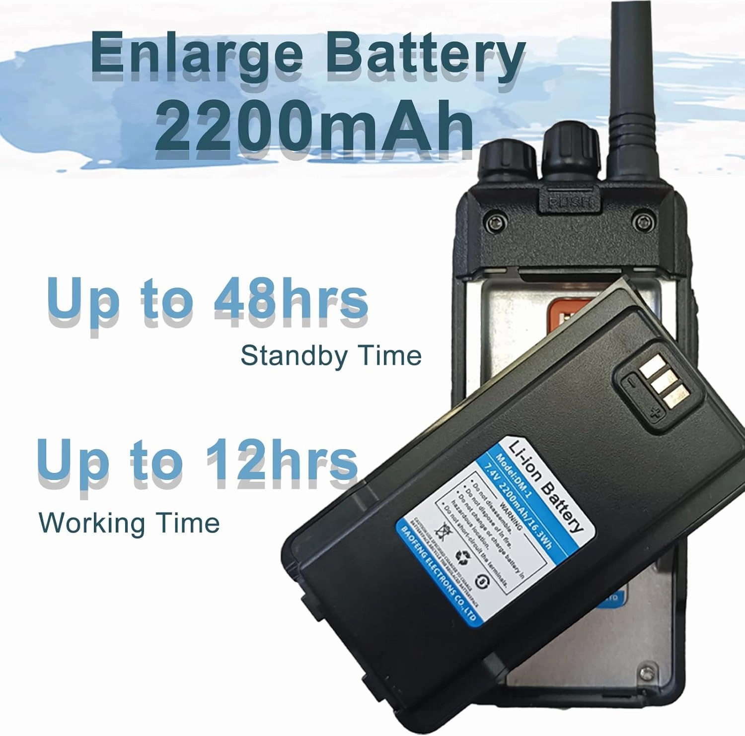 BAOFENG DM-1701 Digital Two Way Radio DMR Analog Walkie Talkie GD-77 Dual Band 5W Long Range Amateur Radio with Battery Eliminator
