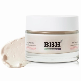 BBH Amazon Red Propolis Light Cream | Botox Ampoule Cream| Patented Vegan Skincare | Korean Skin Care & K - Beauty Secret | Non Comedogenic, Suitable for All Skin Types 1.69fl oz