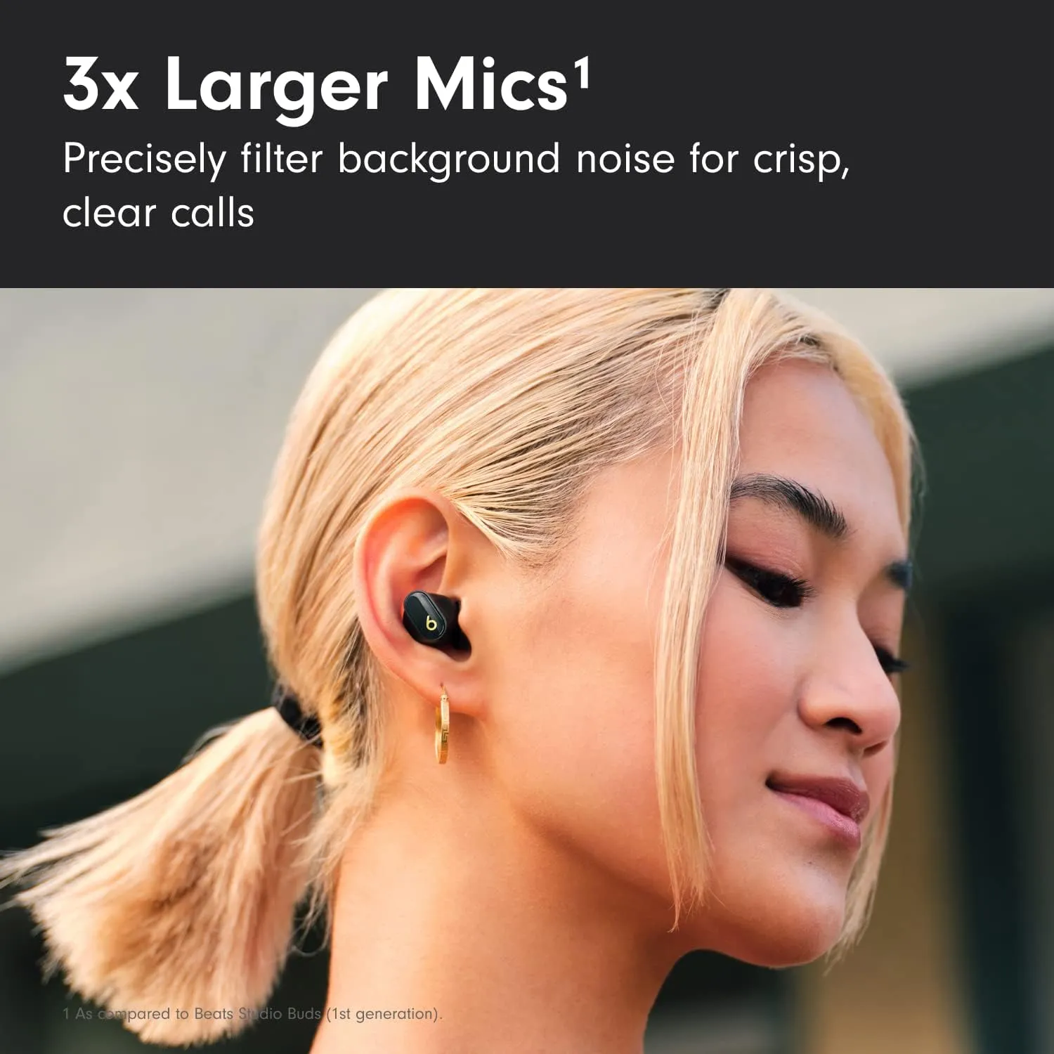 Beats Studio Buds   - Black / Gold with AppleCare  (2 Years)