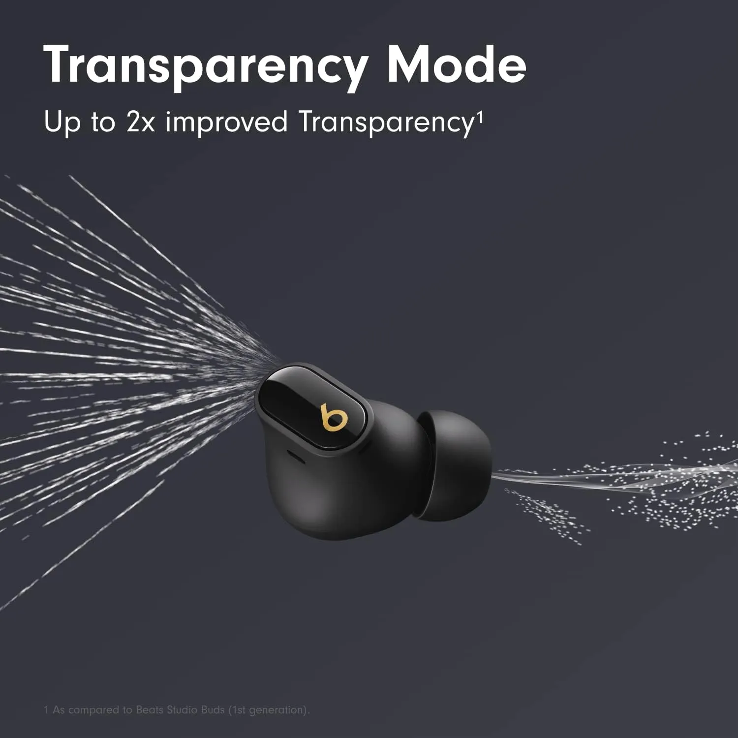 Beats Studio Buds   - Black / Gold with AppleCare  (2 Years)