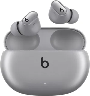 Beats Studio Buds   | True Wireless Noise Cancelling Earbuds, Enhanced Apple & Android Compatibility, Built-in Microphone, Sweat Resistant Bluetooth Headphones, Spatial Audio - Cosmic Silver
