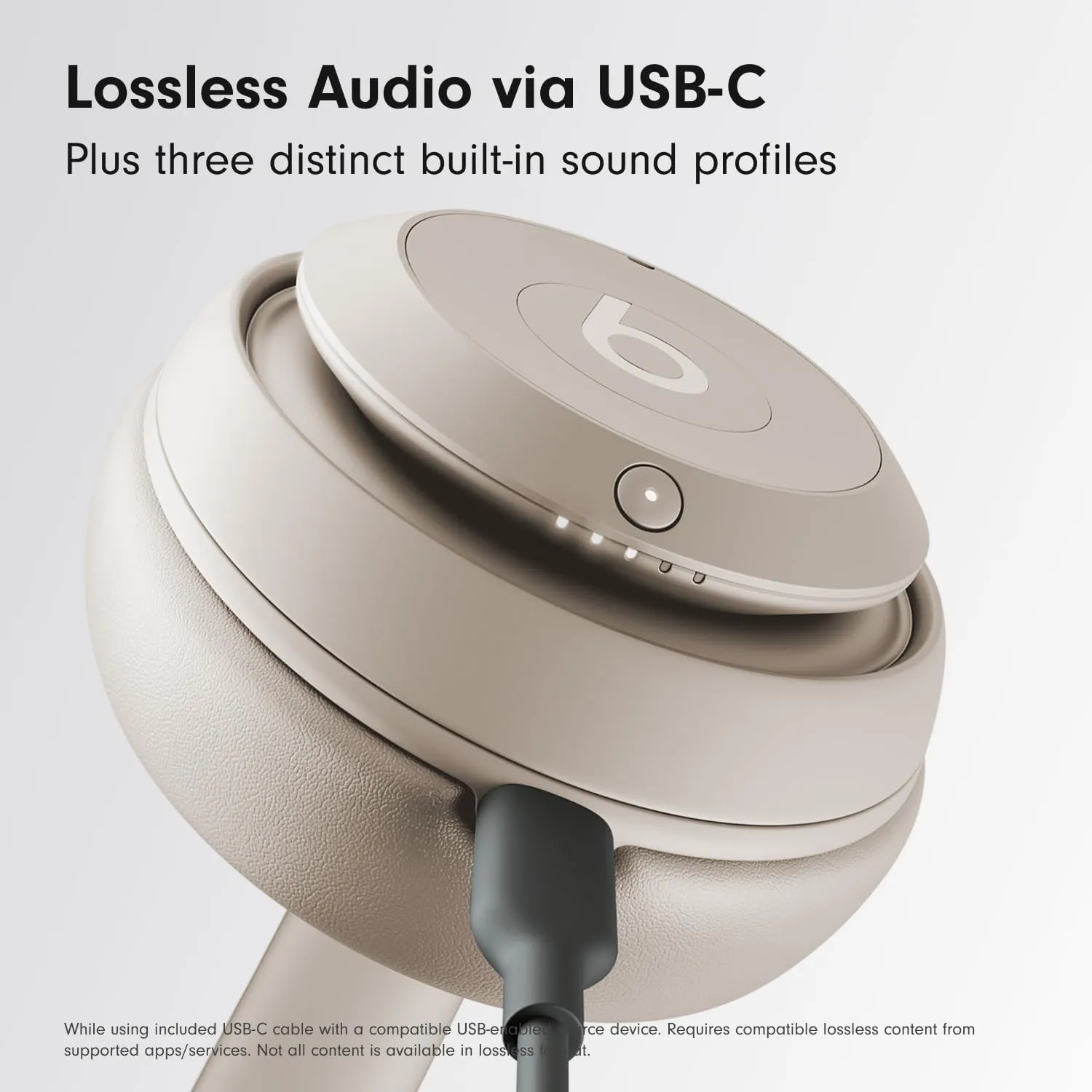 Beats Studio Pro - Wireless Bluetooth Noise Cancelling Headphones - Personalized Spatial Audio, USB-C Lossless Audio, Apple & Android Compatibility, Up to 40 Hours Battery Life - Sandstone