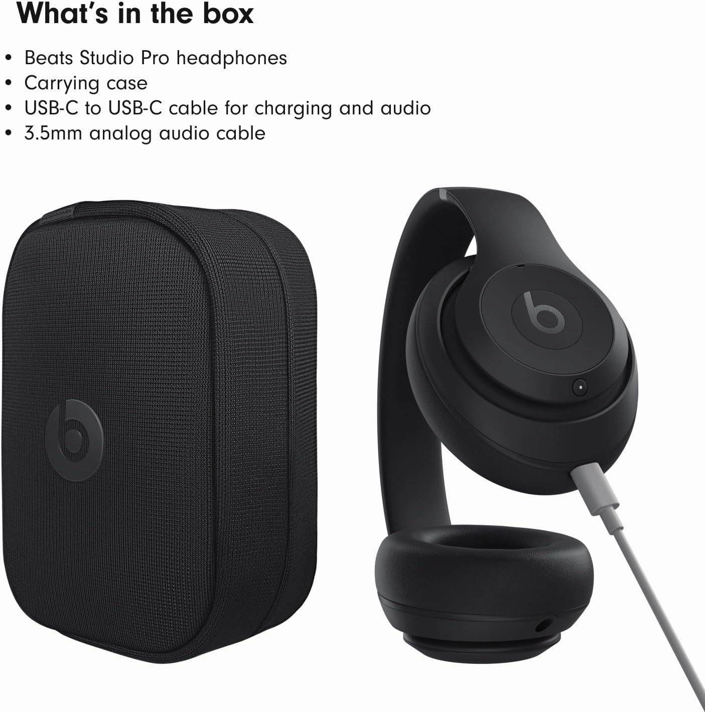 Beats Studio Pro - Wireless Bluetooth Noise Cancelling Headphones - Black (Renewed)