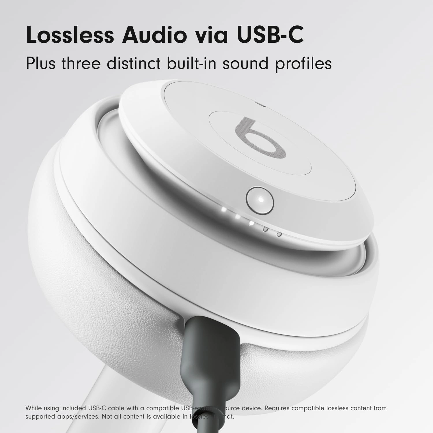 Beats Studio Pro - Wireless Bluetooth Noise Cancelling Headphones - Personalized Spatial Audio, USB-C Lossless Audio, Apple & Android Compatibility, Up to 40 Hours Battery Life - Matte White