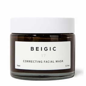 BEIGIC Correcting Facial Mask - Vegan Pore Tightening Face Mask with Coffee Bean Powders, Sucrose & Coconut Oil for smooth, even-toned & moisturized skin (2.36 Fl. Oz)