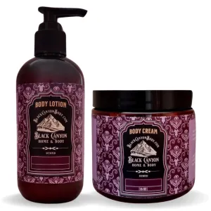 Black Canyon Lilac Bloom Scented Body Lotion and Body Cream Set, 12 Oz Lotion - 16 Oz Body Cream