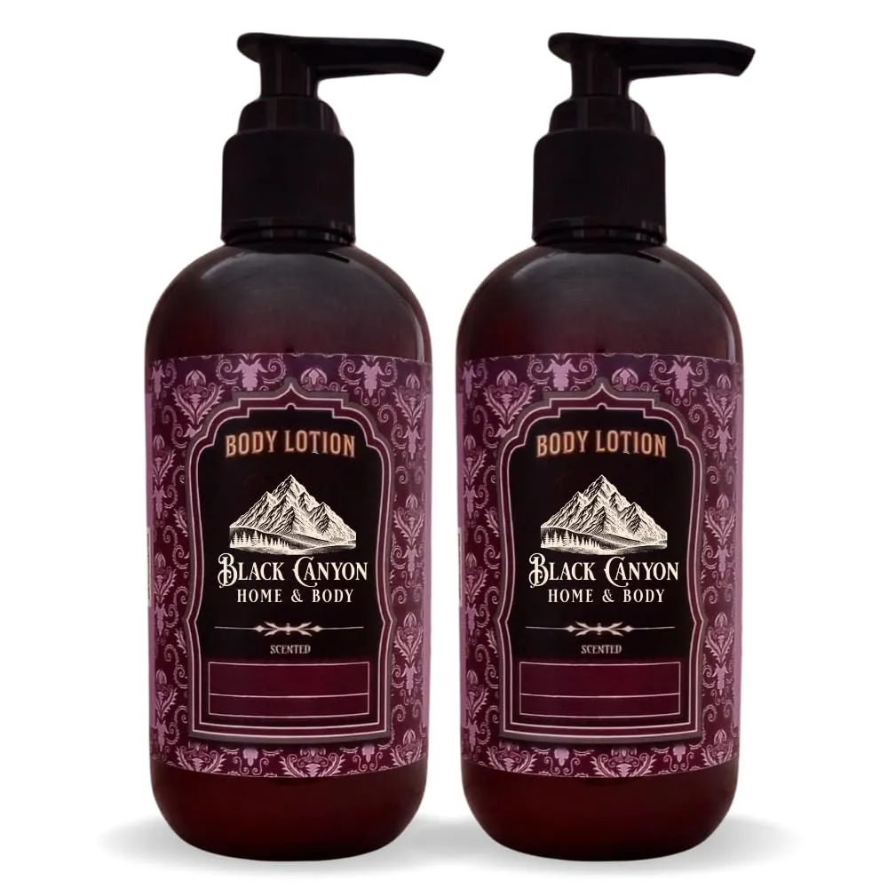 Black Canyon Lilac Bloom Scented Body Lotion with Lanolin and Jojoba Oil, 12 Oz (2 Pack)