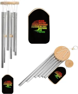 Black History Month Inspiring Future Wind Chimes Outside with Relaxing Rich Sound, Memorial Wind Chimes Gifts Porch Garden Backyard