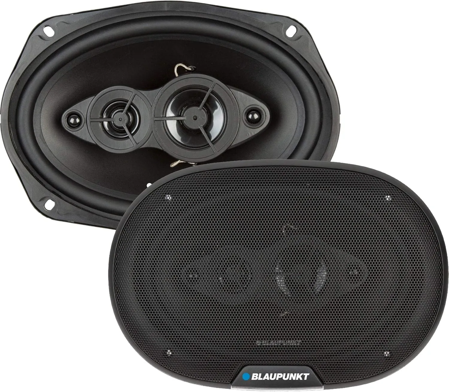 BLAUPUNKT BPS-E695 6x9 5-Way Car Speakers 140W - Superior Audio Quality, Durable Design, Easy Installation – Pair Bundle with Gravity Magnet Phone Holder
