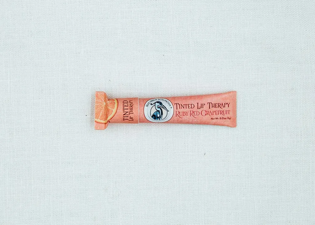 Blue Heron Botanicals - Tinted Lip Therapy Balm -  Ruby Red Grapefruit