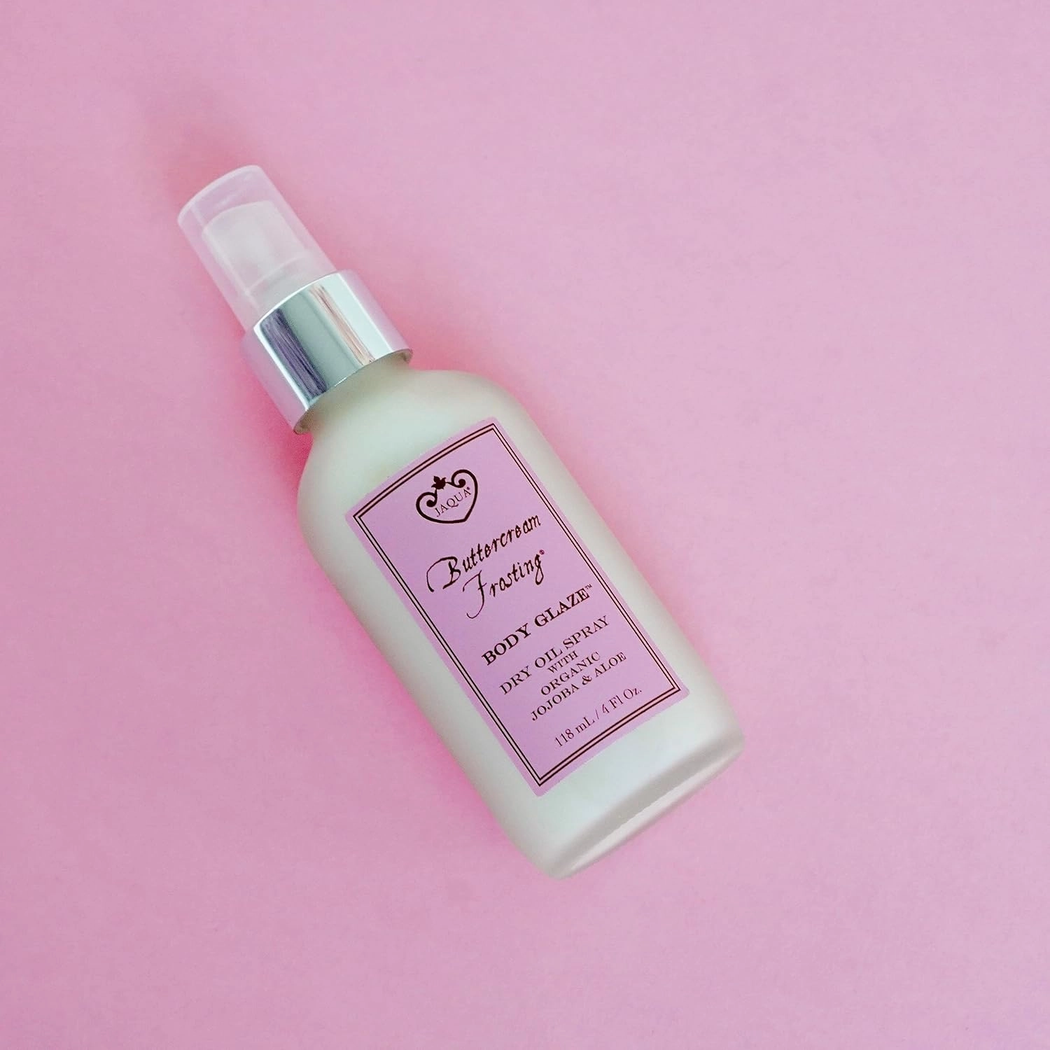 Body Glaze Dry Oil Spray with Organic Jojoba and Aloe - Buttercream Frosting