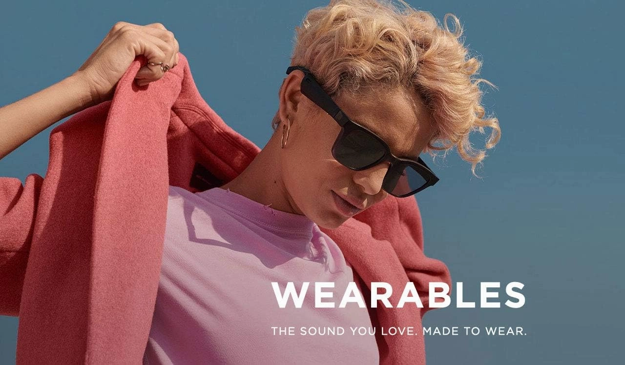 Bose Frames - Audio Sunglasses with Open Ear Headphones, Black, with Bluetooth Connectivity