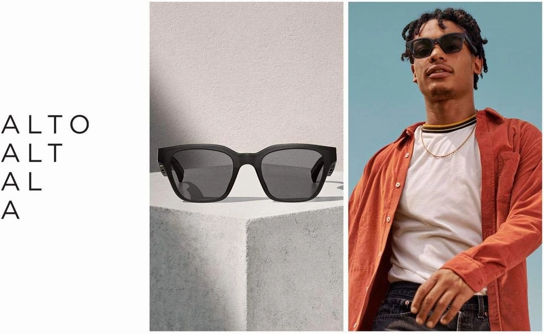 Bose Frames - Audio Sunglasses with Open Ear Headphones, Black, with Bluetooth Connectivity